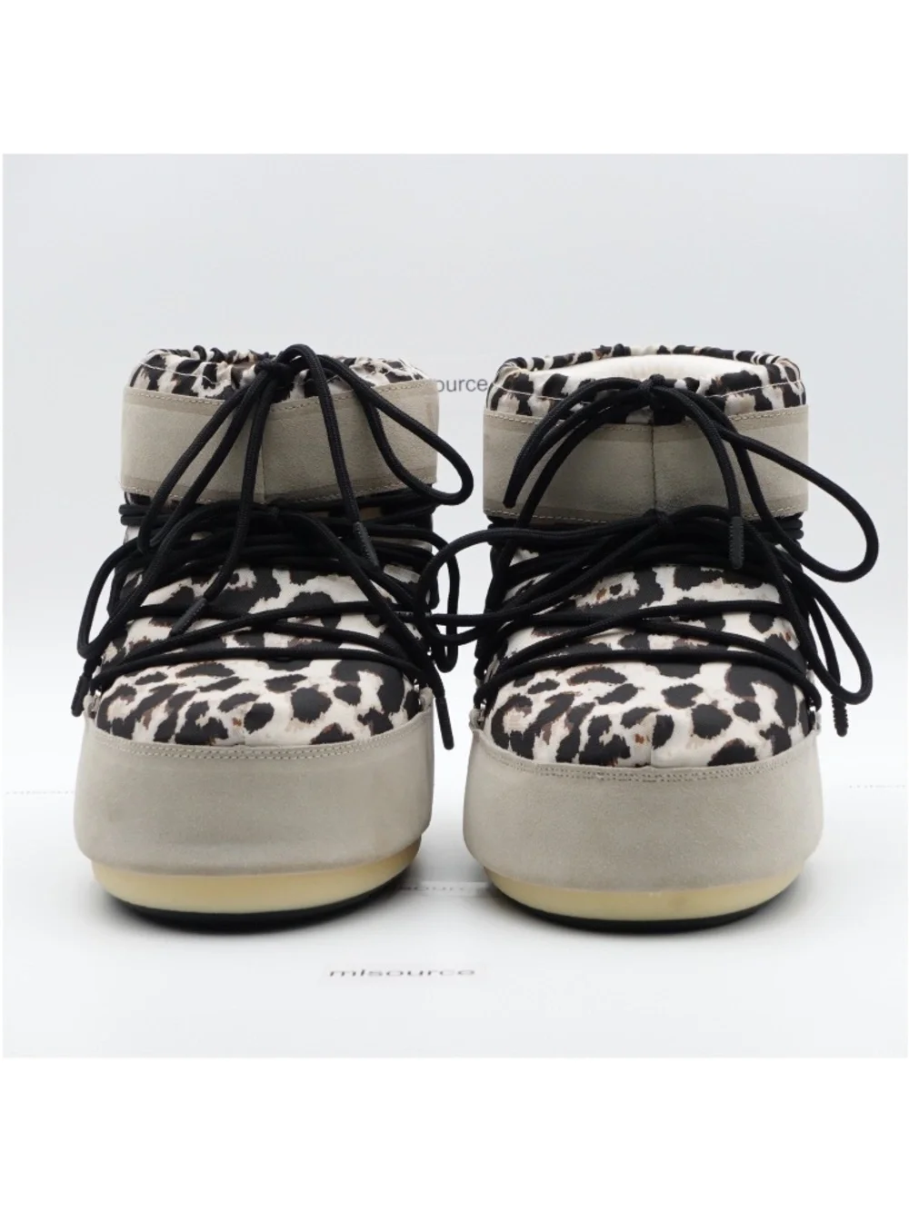 NEW Moon Boot Icon Low Suede Snow Boot Leopard
